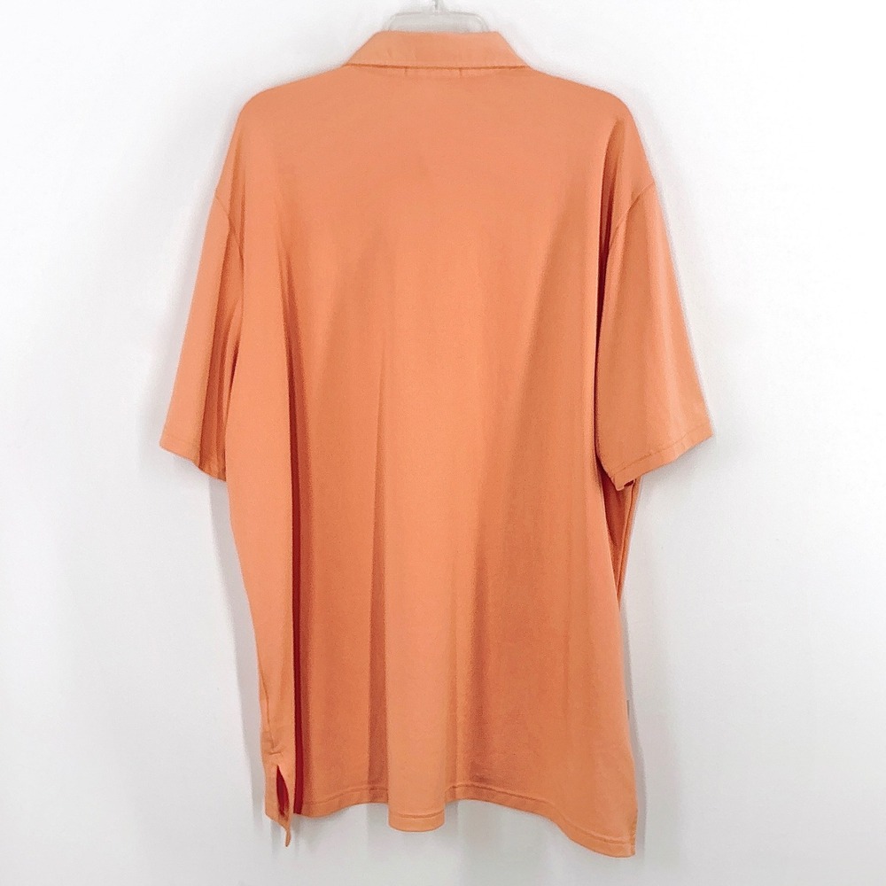 RLX Ralph Lauren Men's XXL Orange Wicking Performance Golf Polo Shirt Pocket - Picture 8 of 8